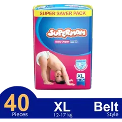 Supermom Belt System Baby Diaper (XL Size) (12-17kg) (40pcs) - Rokomari